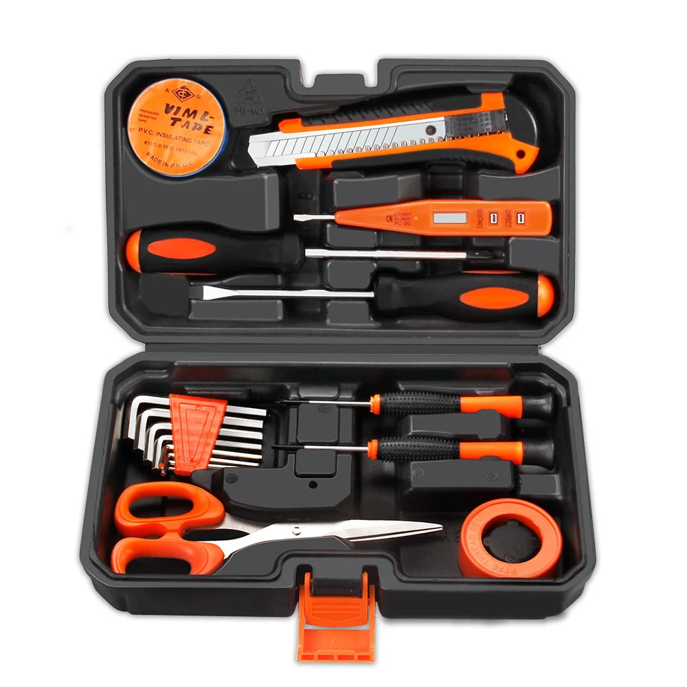 128PCS Hand Tools Set with Lithium Drill in Hard Case for Home