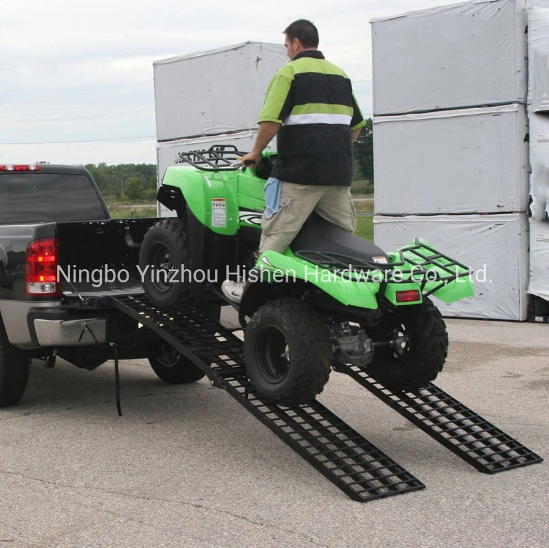 Aluminum Extra-Wide 4-Beam Arched Dual Runner Folding ATV Ramps