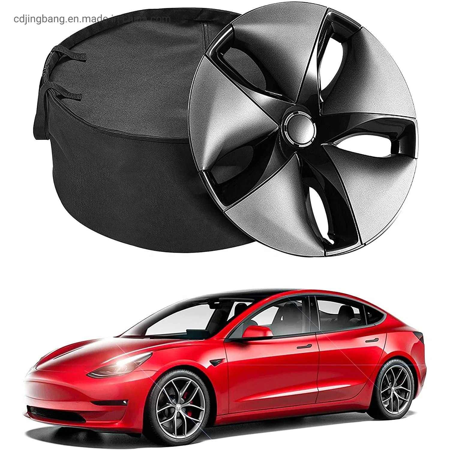 CNC Machining Wheel Cover for Tesla Auto Custom Wheel Hubcap