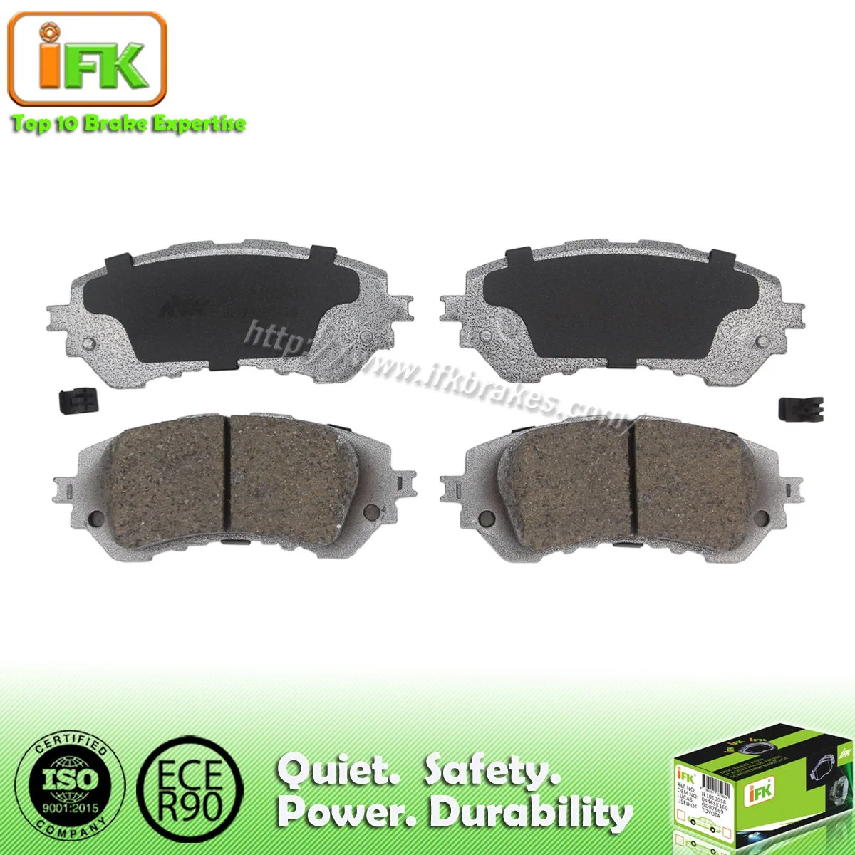 Auto Parts Semi-Metallic Ceramic Front Disc Brake Pad for Toyota Yaris/Vios 044650d150/Gdb9702/D1950