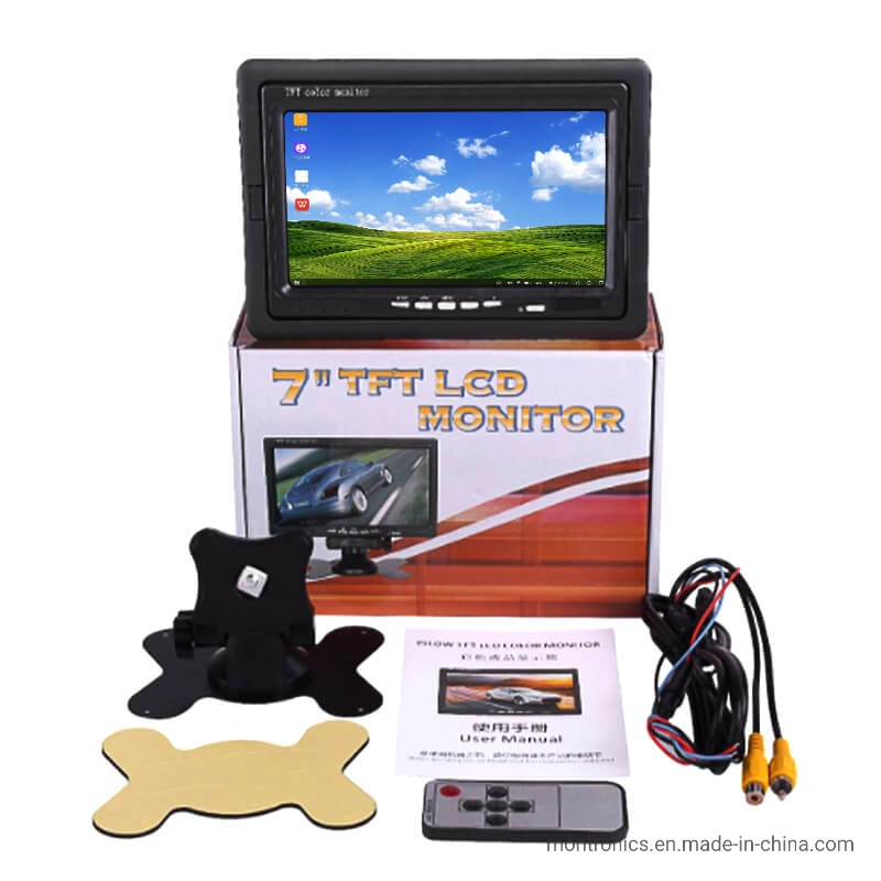 Moniteur TFT 7 pouces CCTV Entrée AV BNC DC12V Car TV