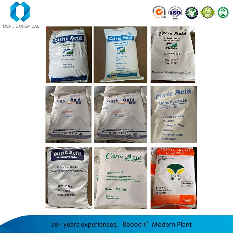 High quality/High cost performance White Powder Food Addtive Citric Acid Anhydrous Monohydrate