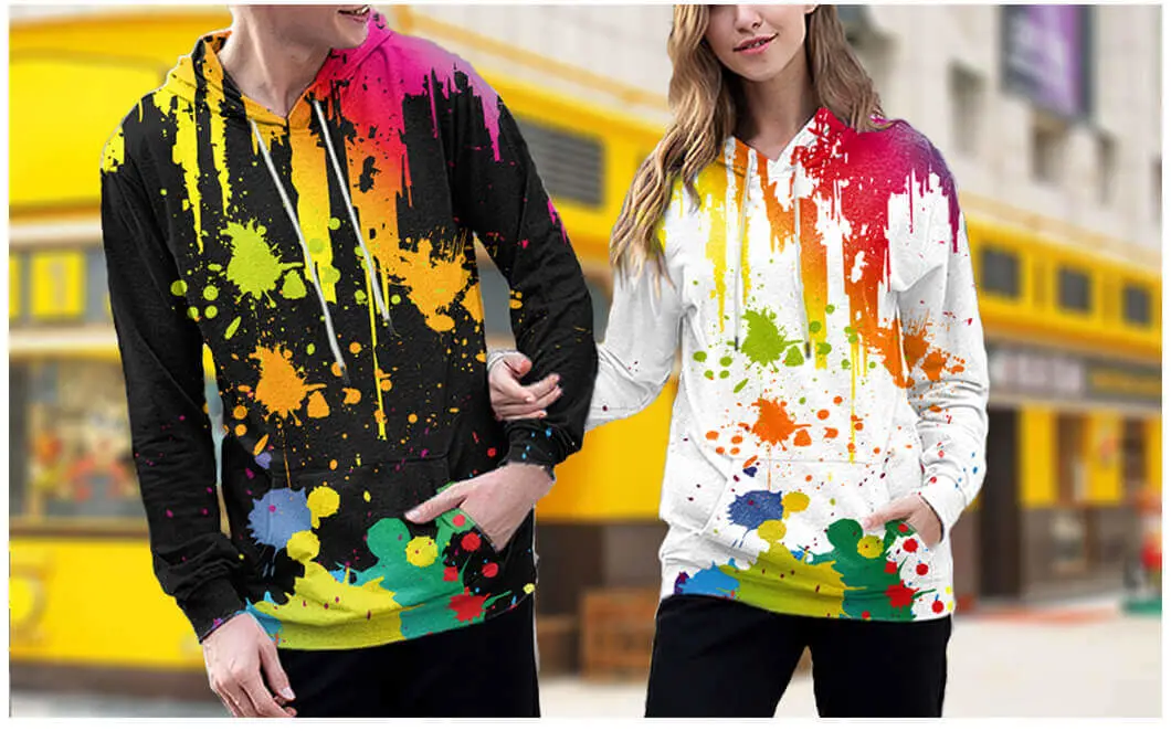 OEM ODM American Multicolor Heavy Cotton Hoodie Eco-Friendly French Terry Sweater All Printed Jacket for Men