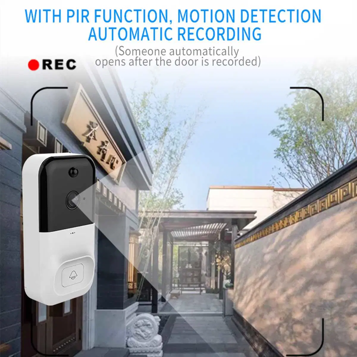 Home IP Door Bell Camera Security Alarm IR Night Vision