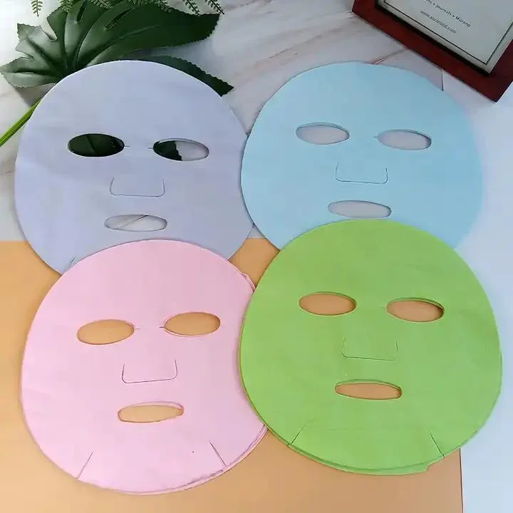 Multicolor Superfina cara seca de fibra de las imágenes de enmascarar la máscara de la hoja de materia prima Masker