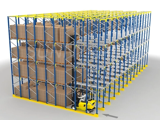 Heavy Duty Shelf Warehouse Stacker Crane Pallet Racking Storage Drive in Rack