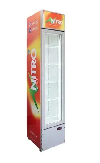 120L Upright Display Ventilated Cooling Cooler with Single Door and 6 Shelves