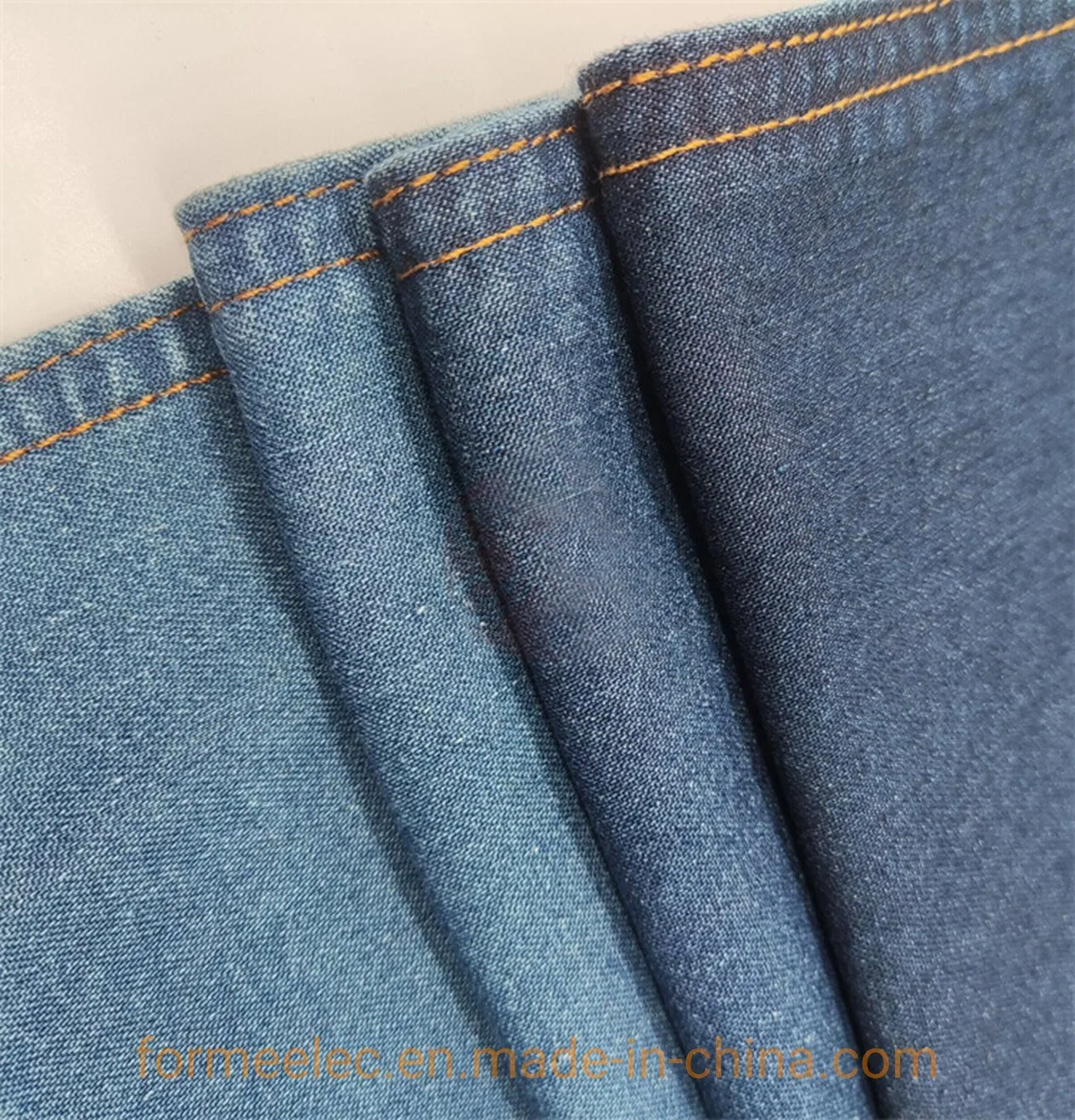 T/C Twill Denim Fabric Elastic Free Jean Fabric Jeanet 16s Yarn Denim