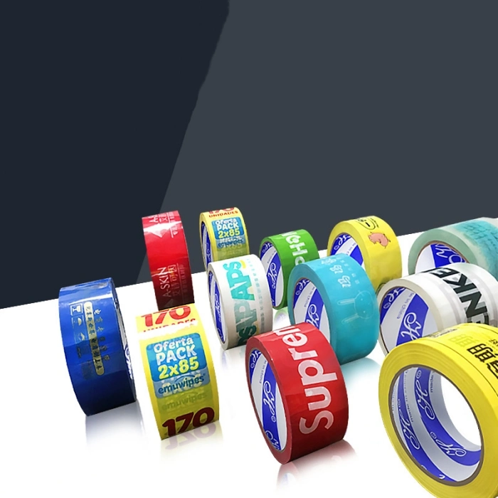 Eco Friendly 48mm*100m Security Adhesive Pack Packing Packaging with Logo for Shipping Boxes Tapes Rolls Custom Printed Tape