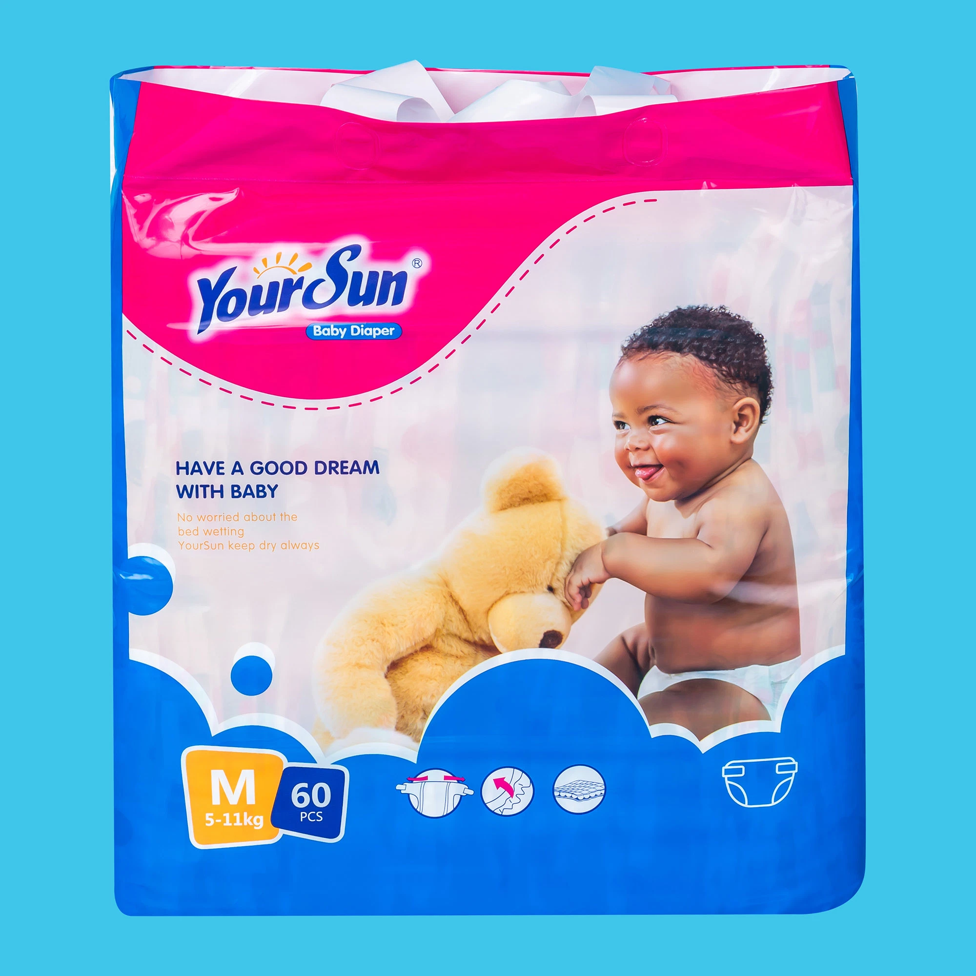 Yoursun Baby Diapers Soft Care Quality Super Dry Cotton Touch