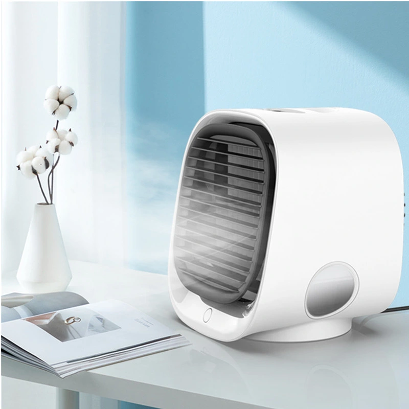 Meilleur prix Accueil petit conditionneur d'ordinateur portable ventilateur évaporation d'eau Mini-refroidisseur d'air USB portable rechargeable (FAN-17)