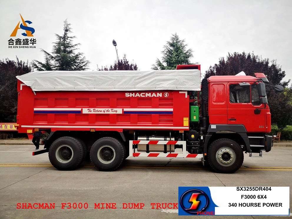 China Shacman 6X4 20 Cubic Meter 10 Wheel 340hptipper Truck Mining Dump Truck for Sale New Diesel Engine