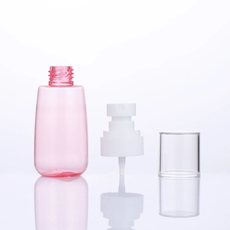 30ml 60ml 100ml Small Empty Refillable Perfume Round Plastic Cosmetic Packaging Bottle