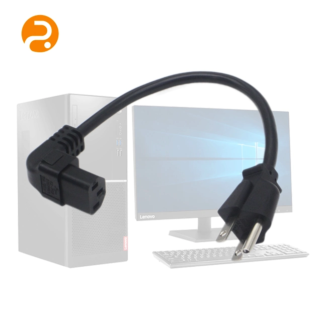 90 Degree Angle AC Power Cable for PC Computer