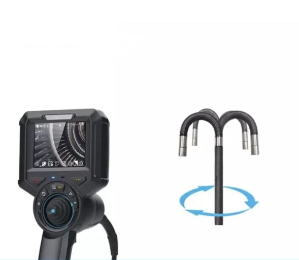 Handheld Inspection Video Endoscope with 1MP High Resolution Camera, Flexible Borescope