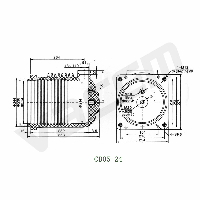 24kv Fire Resistant Switchgear Contact Box