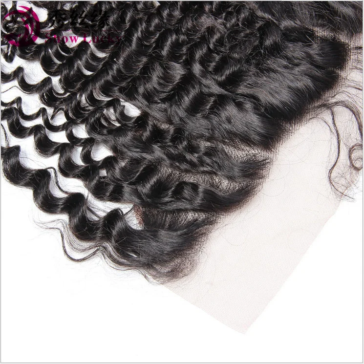 Wholesale/Supplier 100% Unprocessed Real Human Mink Virgin Remy Brazilian Hair Full Lace Closure Frontal Curly