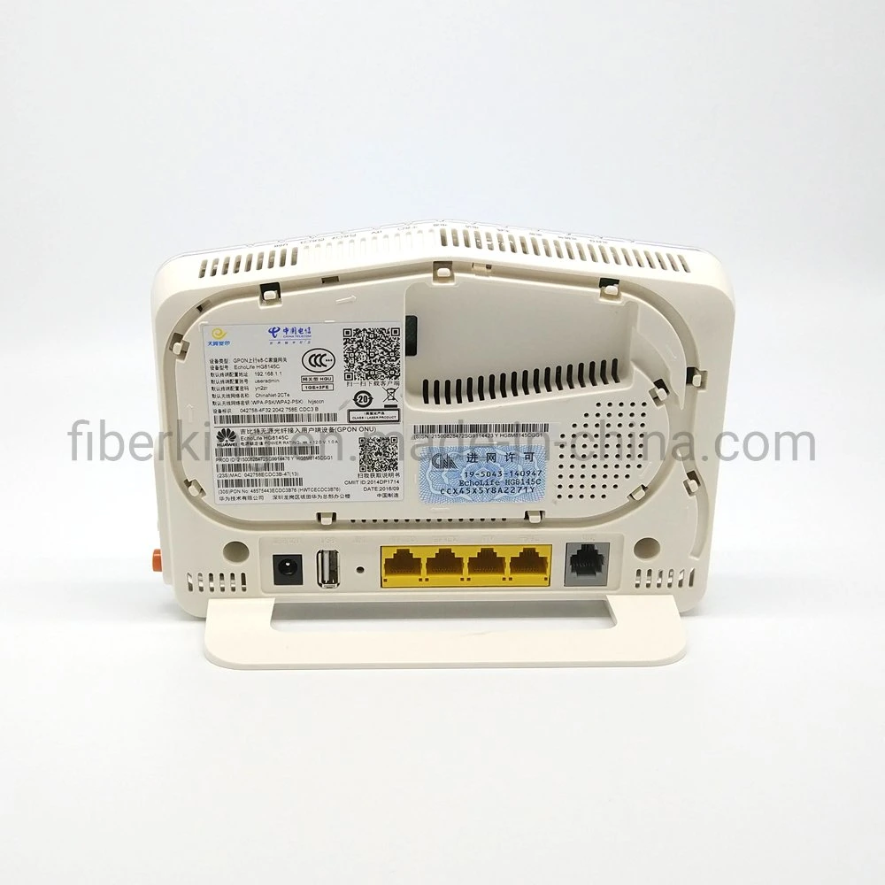 Hg8145c FTTH Fiber Optic Equipment Modem Optical Network Unit Epon Gpon 1ge+3fe+1tel+WiFi+USB ONU Ont