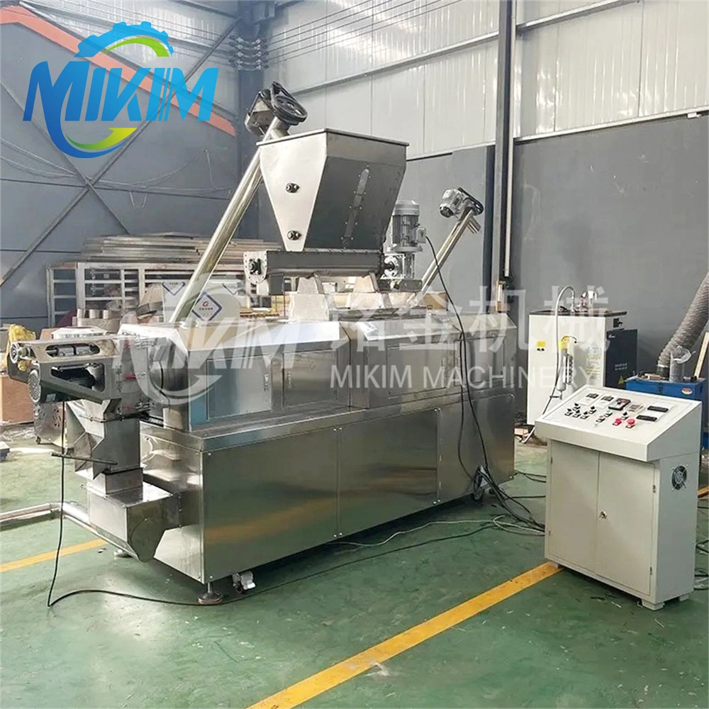 Snack Bar comercial Twin Screw Extruder puffed snacks de batatas fritas de milho Máquina de fabricação de alimentos Puffs milho snacks fabricação de máquinas