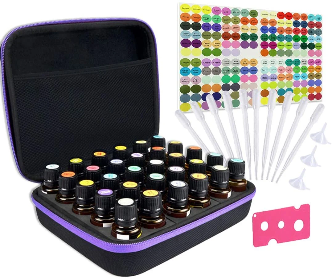 Factory Hot Sell EVA Hard Essential Oil Case for 30 Bottles with Inlay Foam