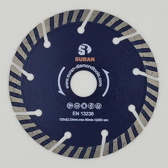 Granite Stone Cutting Segmented Turbo Slant Diamond Saw Blade