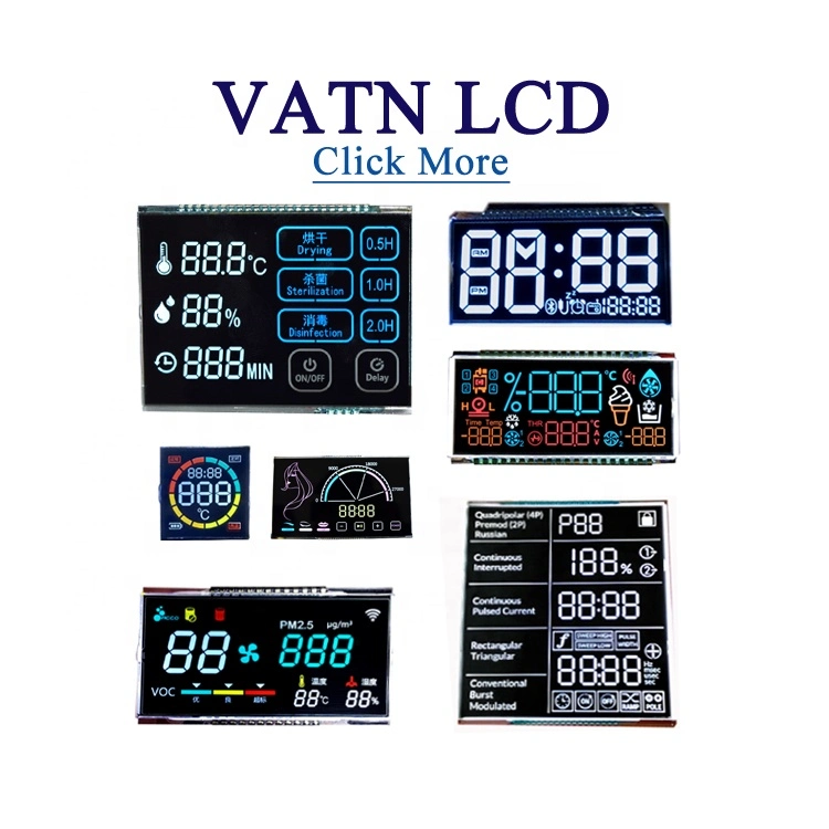 شاشة LCD مقاس 7 سيغمين مقاس ODM VA Htn مقاس TN الشاشة