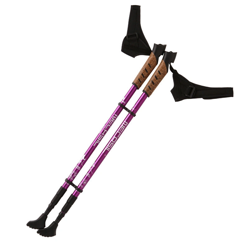 Outdoor Alpenstock Carbon Fiber Walking Sticks Telescoping Foldable Self Defense Hiking Trekking Poles Sticks