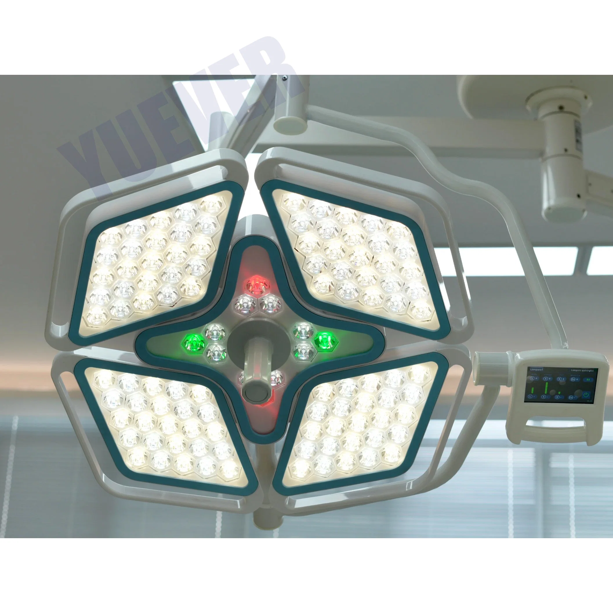 CE ISO Whole Reflector Shadowless LED 7050 Ceiling Surgery Dual-Arm LED Surgical Operation Lamp O. T Light