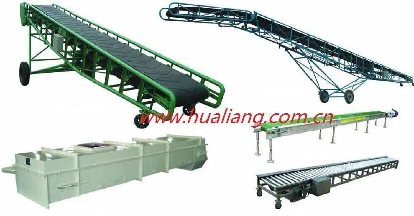 PVC/ Rubber Belt Conveyor for Bagging and Bulk Material