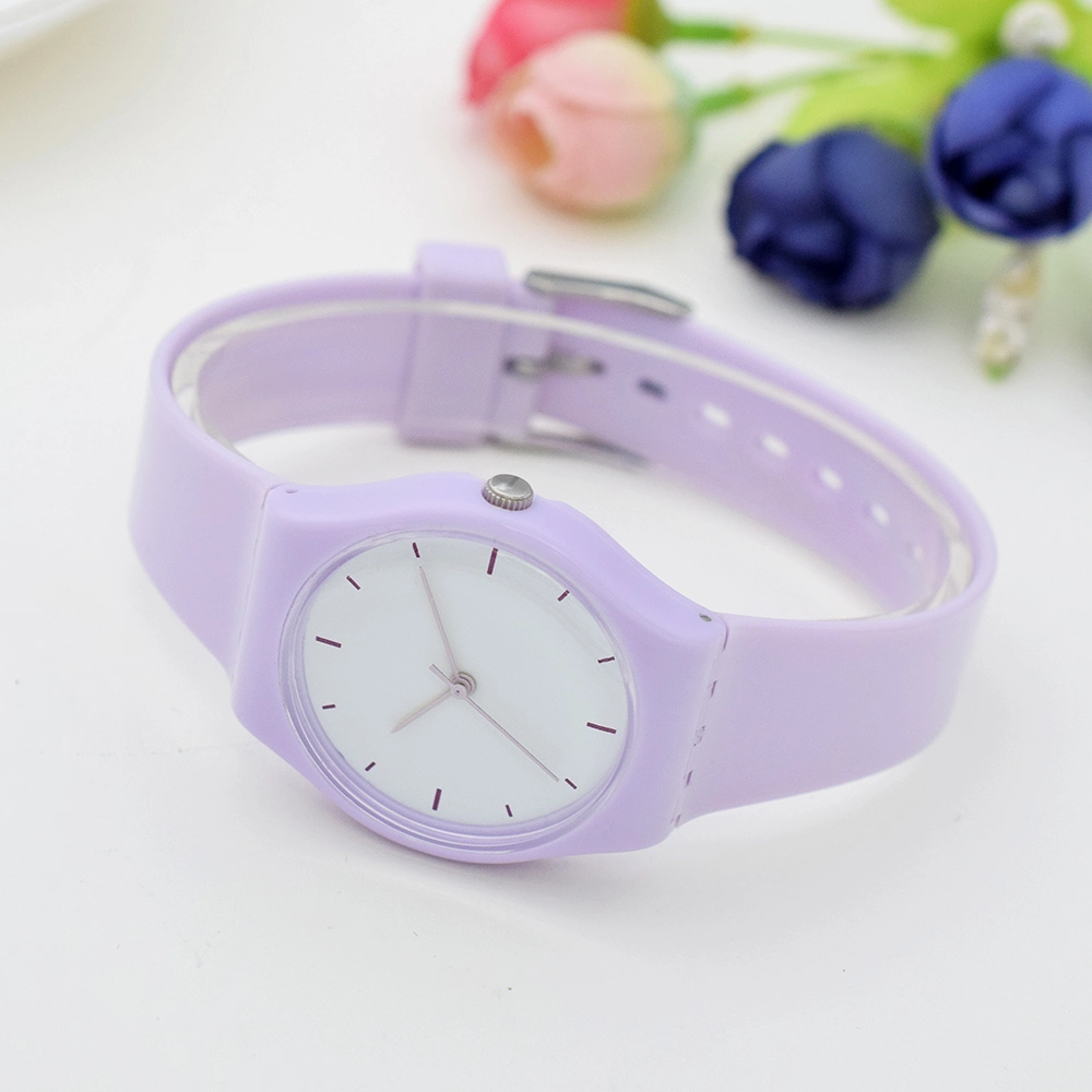 Reloj de plástico dulce de color dulce personalizado Chica′ S Reloj