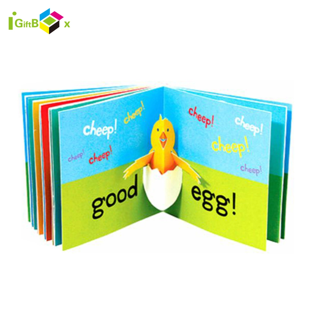 Custom Printed Children's Primer Book English Education Book Hard Cover Photo Album