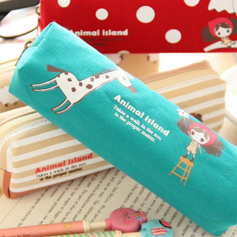 School Pencil Case Stationery for Children Girls Pencil Bag