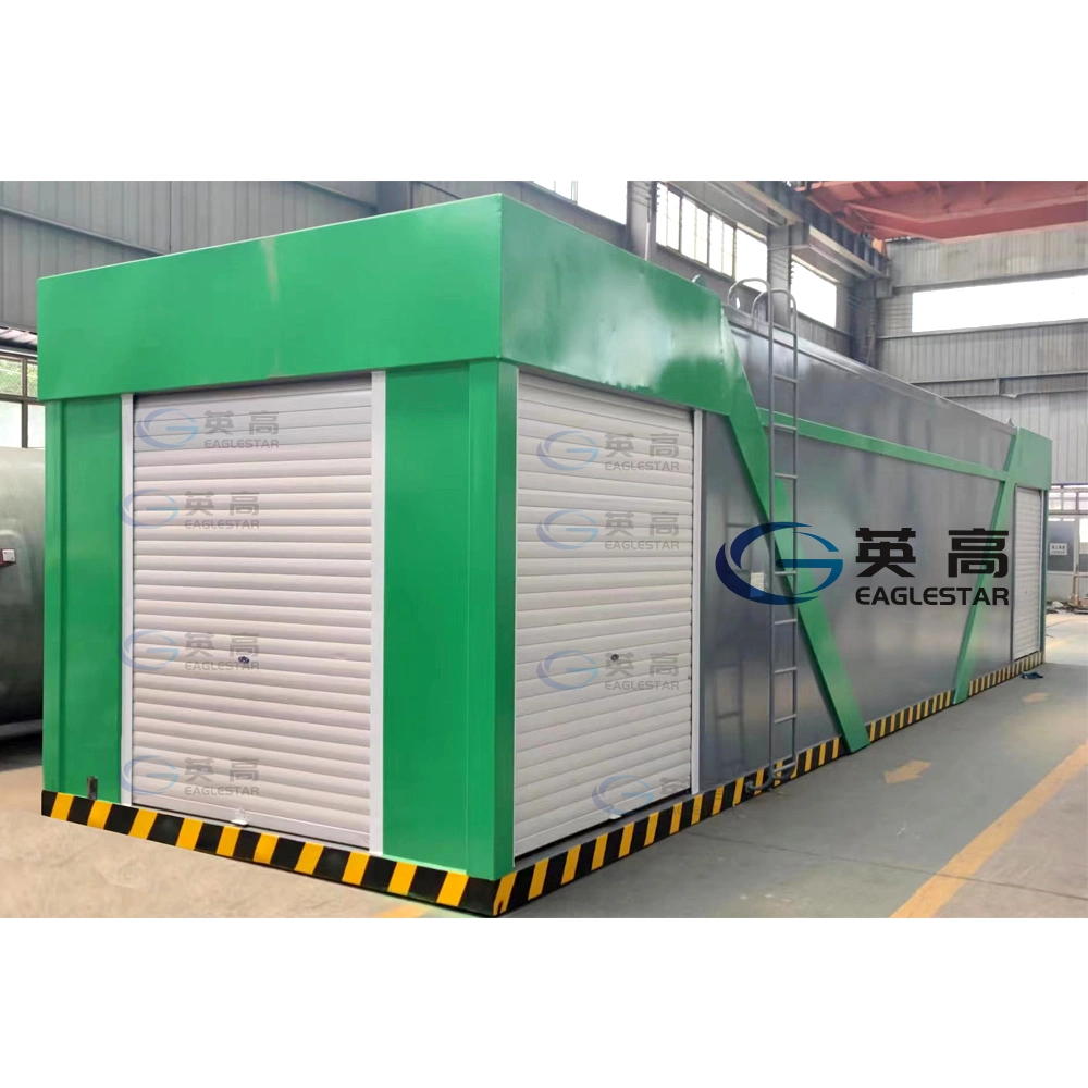 Gas Engine Fuel Station Equipment Plant Skid Fuel Dispenser Pump Filling Station Self Bunded Diesel Fuel Storage Tank