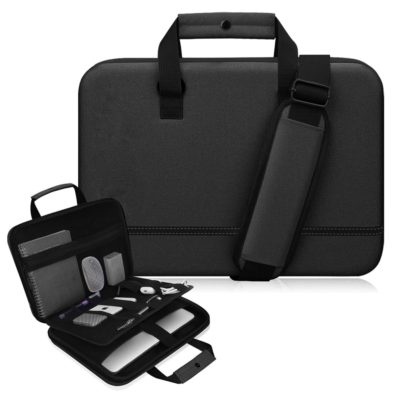 OEM/ODM Fashion Hard EVA Protective Box Type Compatible with 11~13 Inch Mac Laptop with Waterproof and Shockproof Laptop Carrying Case