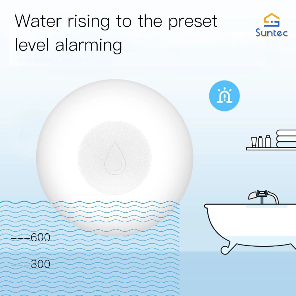 Zigbee Détecteur d'eau Détecteur de fuite d'alarme de détecteur de fuite