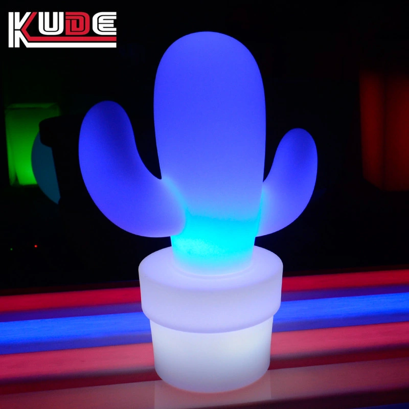 LED Cactus Table Lamp Glowing Cactus Light up and Down Separate Color for Night Party