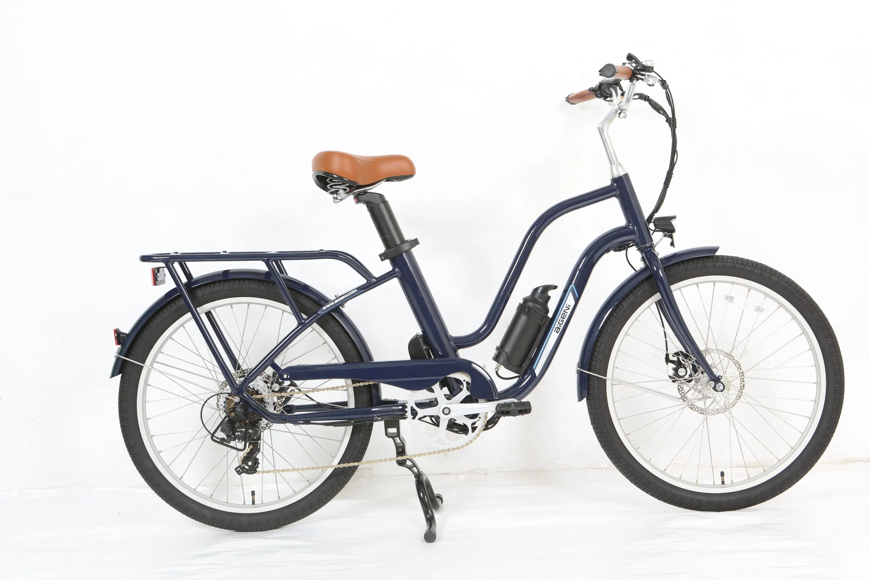 China Mayoreo eléctrico City Bike aluminio aleación Marco de litio Power Bicicleta eléctrica de la ciudad de Bicistar