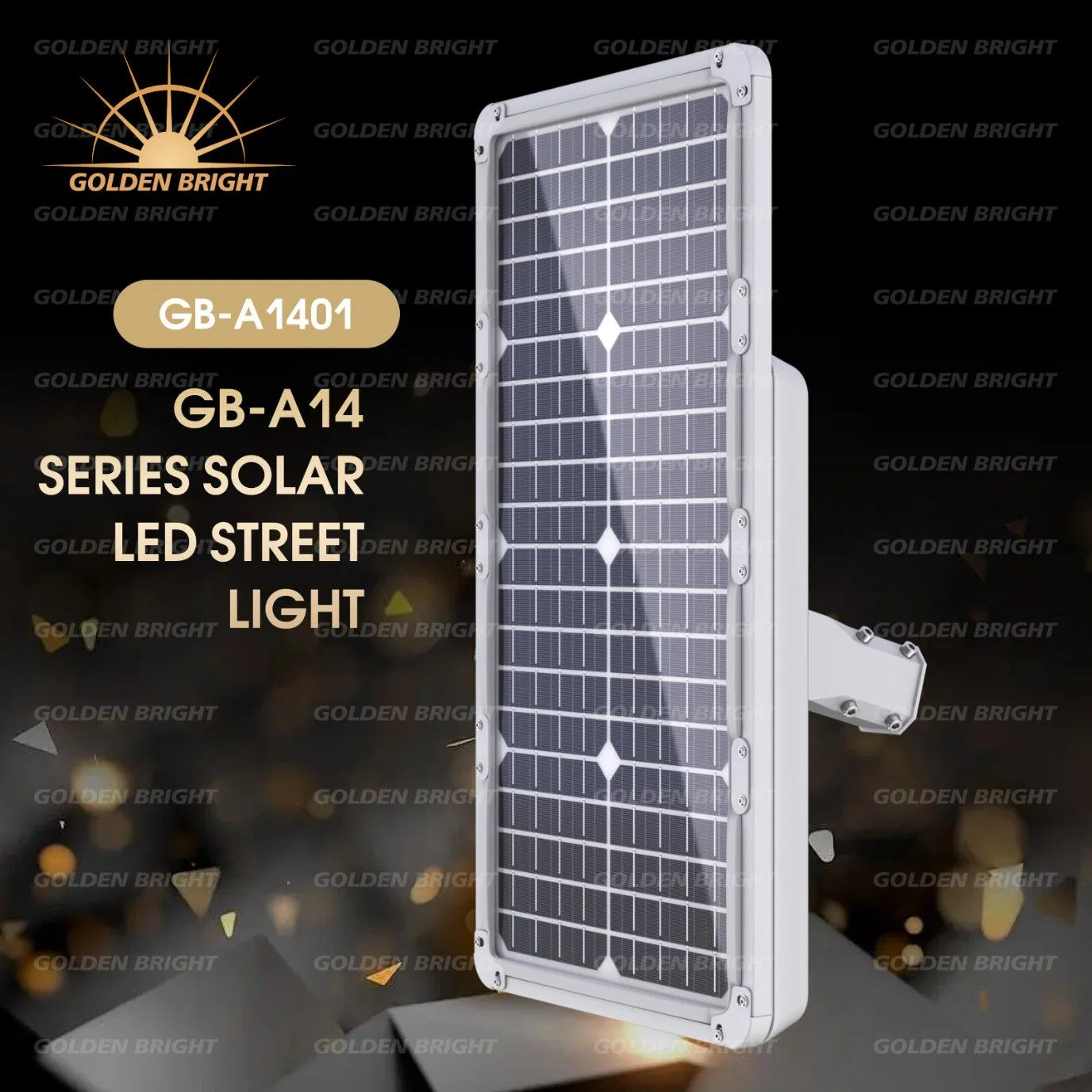 Candeeiro de rua Solar de jardim LED integrado de 30 W para exterior com lâmpada de comprimento Bateria de vida útil