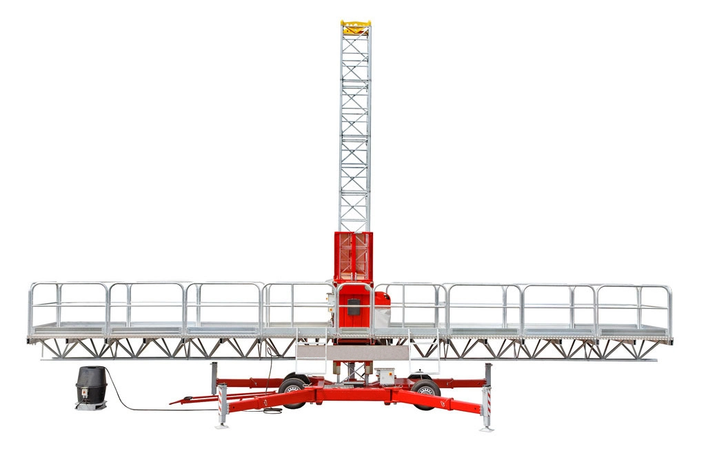 Anti-Slip Anti-Falling Mast Climbing Work Platform