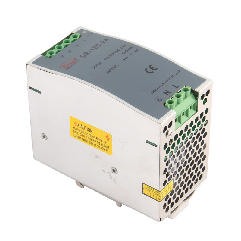 Dr-120-24 120W 24VDC 5A DIN Rail Switched Mode Power Supply