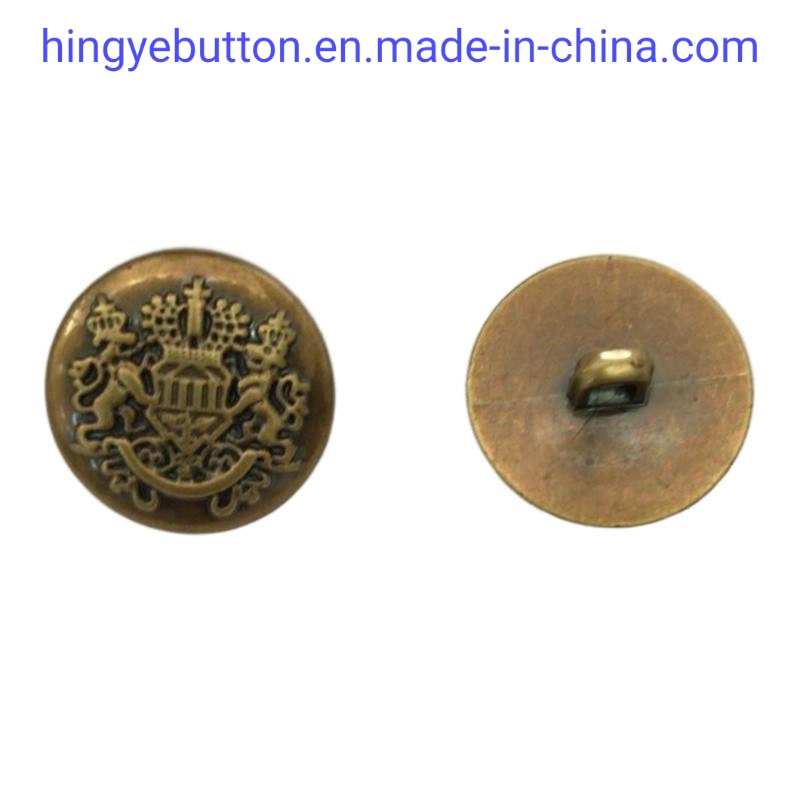 Plastic ABS Button Antique Brass Plated Foot Shank Button for Garment Accessories