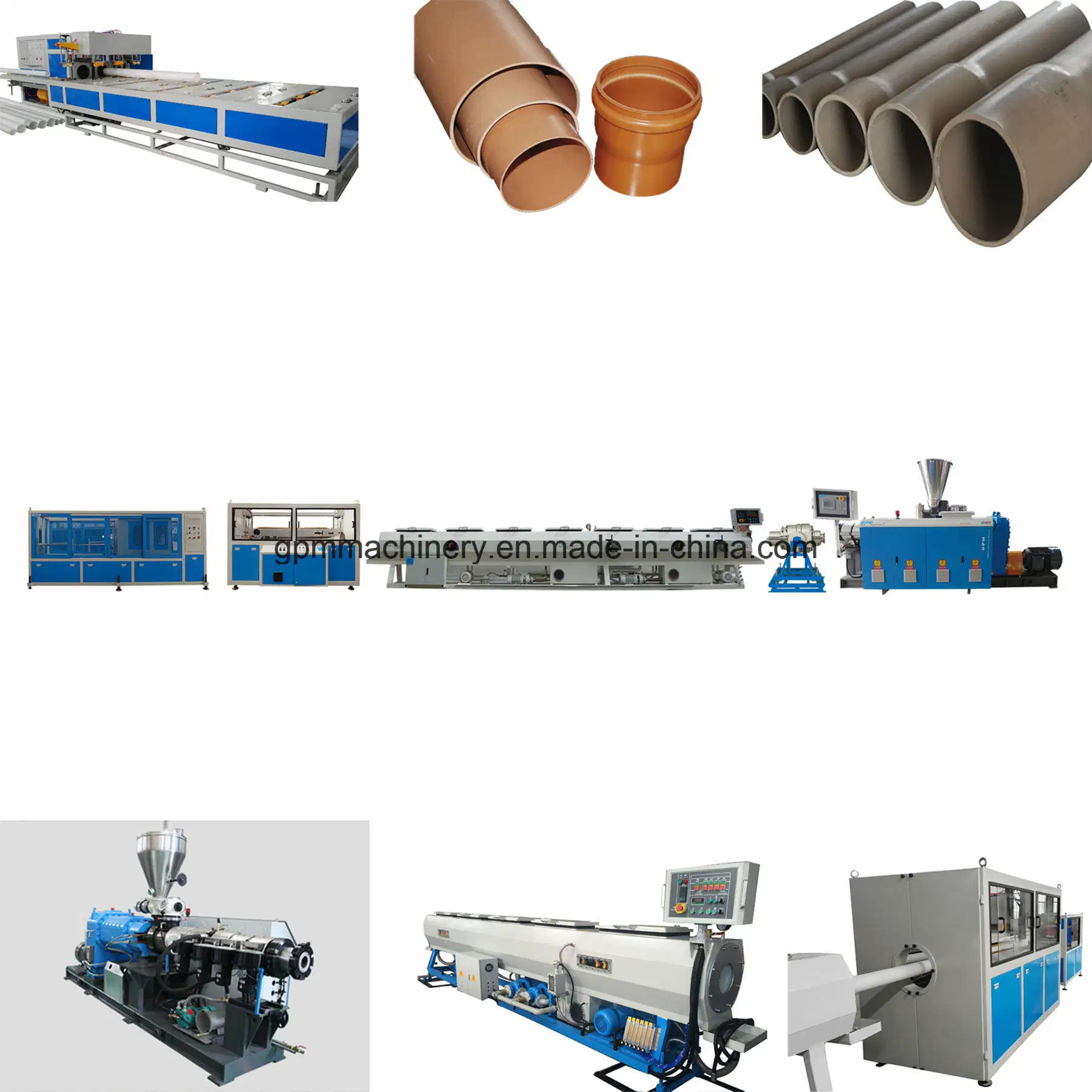 Twin Screw PVC Double Pipe Production Line Machine