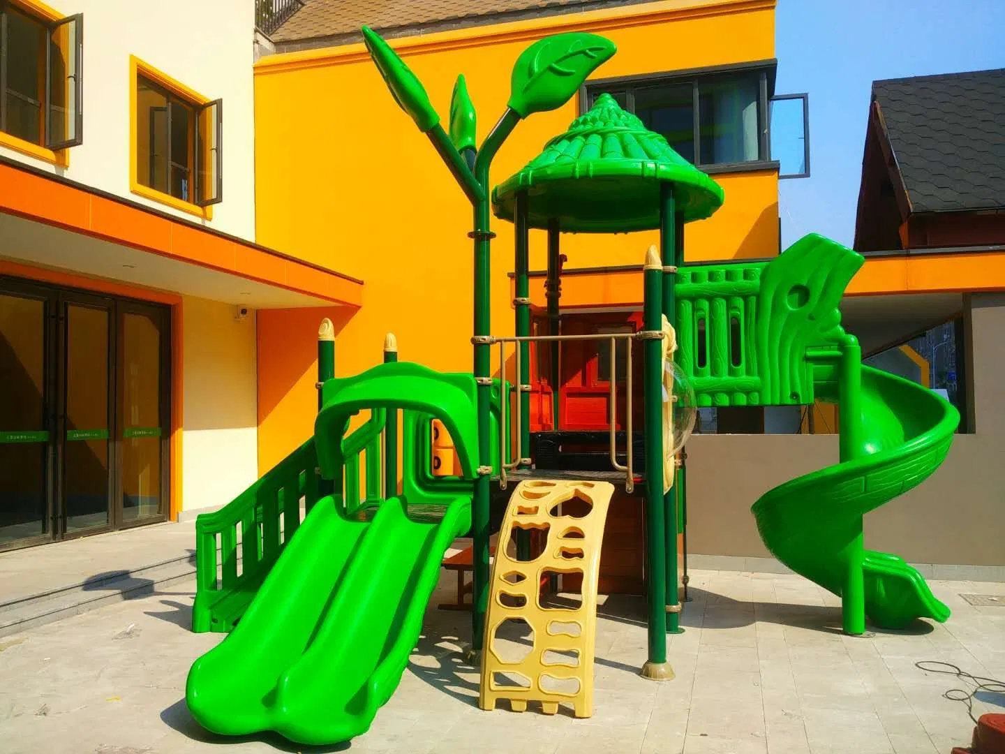 Nuevo bosque de los niños de la serie de juegos al aire libre Parque de Diversiones Anti-Fade Diseño personalizado de escalada infantil Selva Structre Juguetes