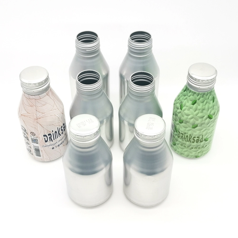 Aluminum Bottle 280ml and Screw Cap for Vodka