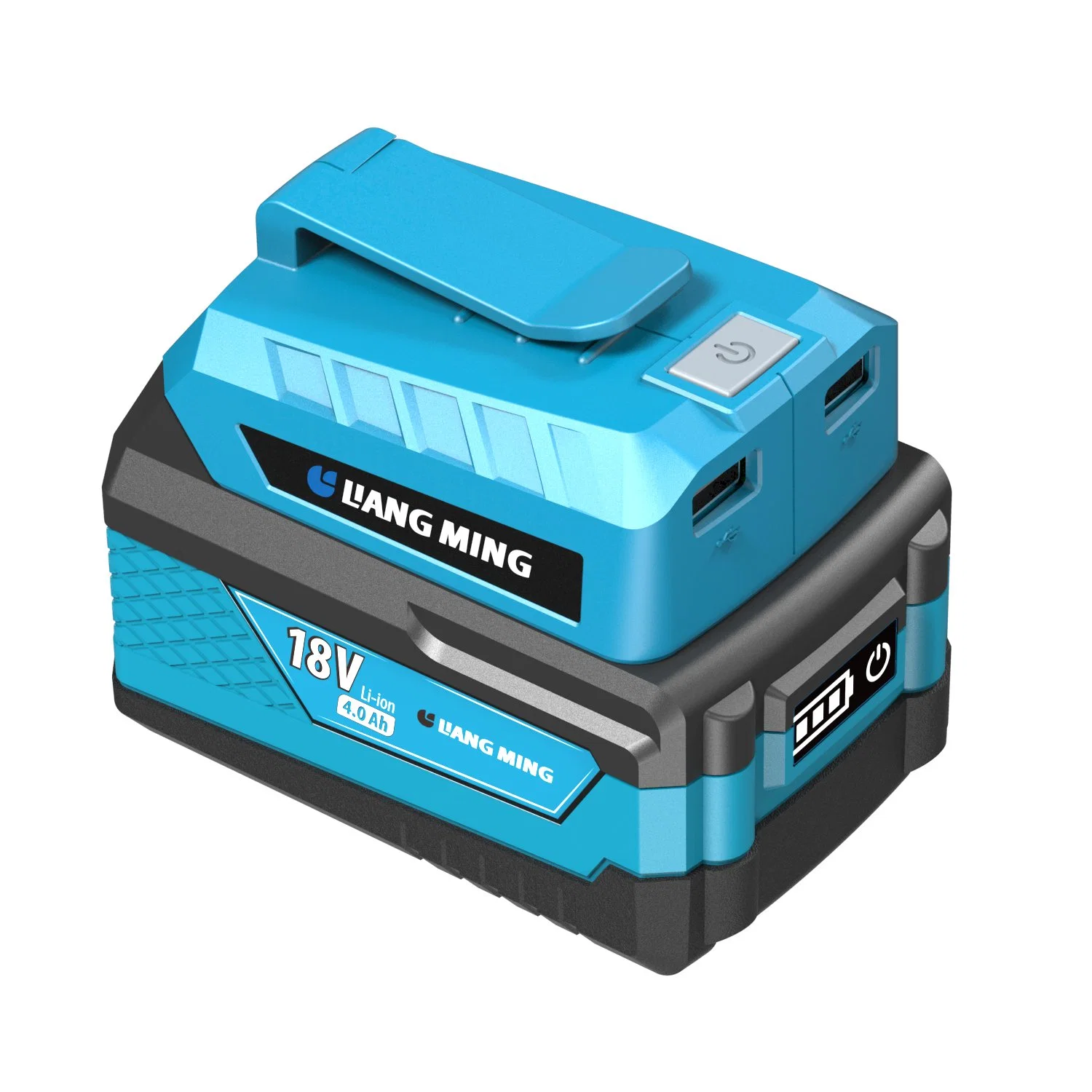 18V/20V batería de litio de ión litio de rango inalámbrico adaptador de alimentación portátil USB