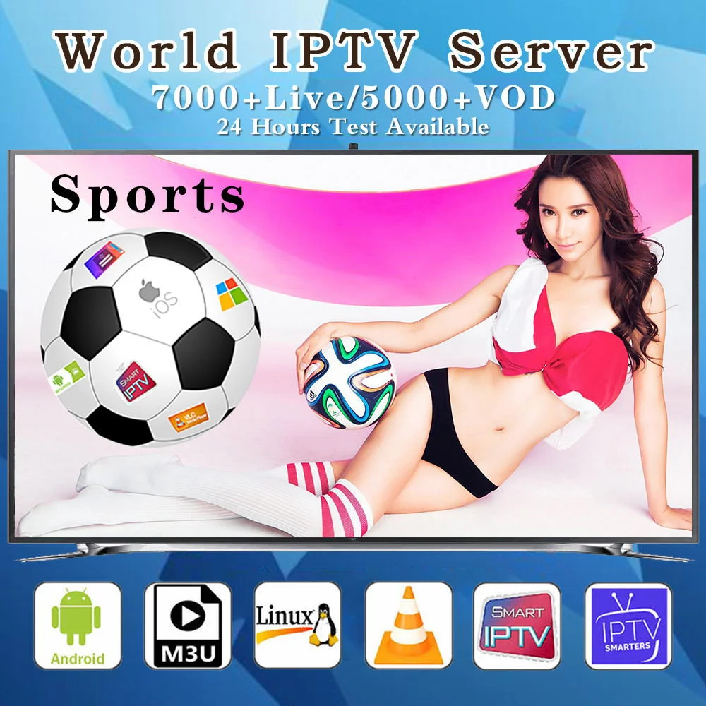 España Suscripción IPTV IPTV de m3u Francés Español Alemania Italia Latinos Channelsm3u lista de reproducción, Xtream códigos, Stalker Portal