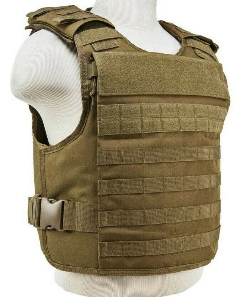 Discreet Plate Carrier Tactical Vest W/ External Pkt Shooting