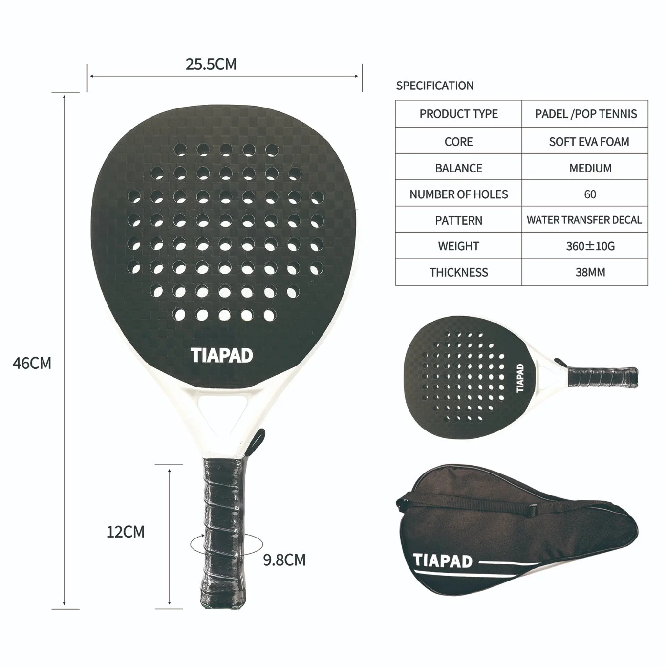 Raqueta de Paddle Racchetta playa Pala Padel OEM de raqueta de tenis