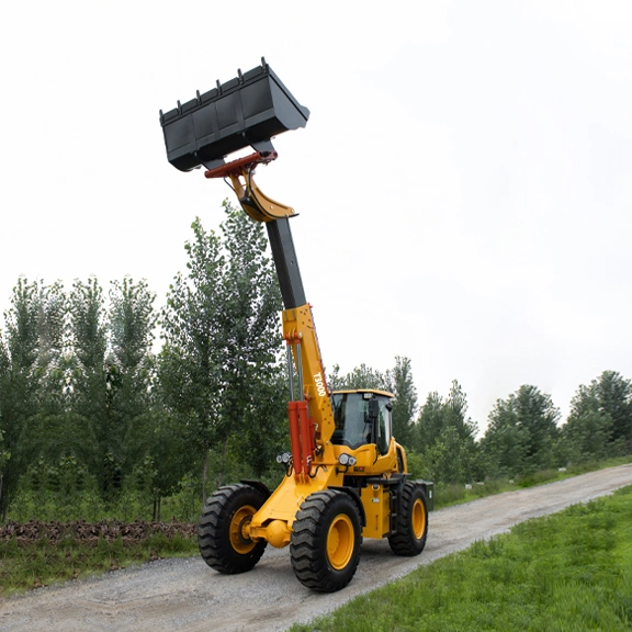 2.0 Ton bras long de la machine du chargeur télescopique chargeuse à roues