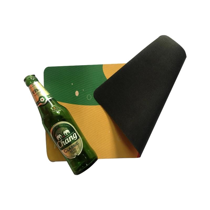 Custom Logo Promotion Beer Barmat Personalized Nitrile Rubber Bar Runner Drink Counter Mat with Sublimation Printing